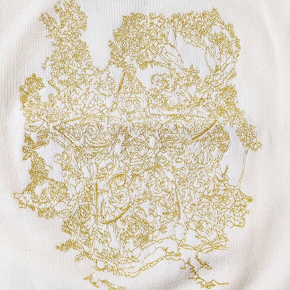 White Sleeveless Sweater Vest / One Size - Picture 6 of 10